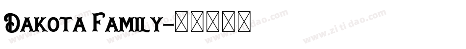 Dakota Family字体转换